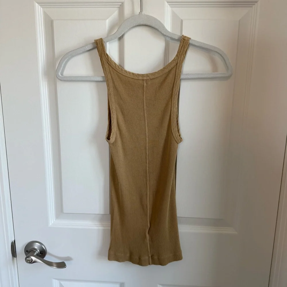 RE/DONE Hanes Ribbed Tank, S - Picture 3 of 7